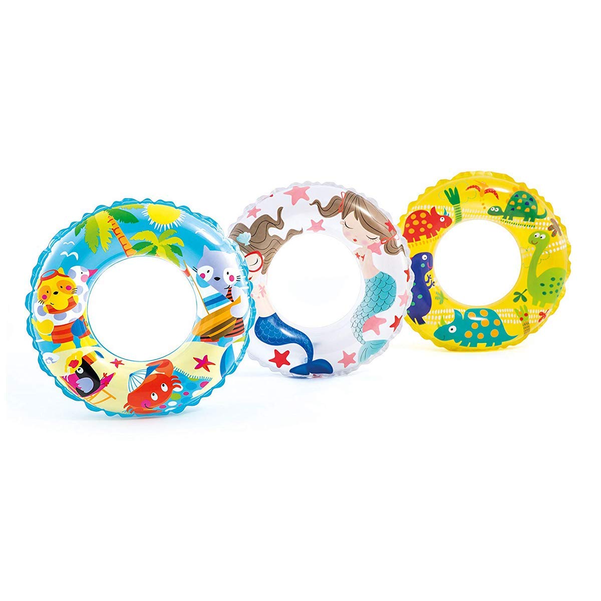 VWretails Playful Transparent 24" Swim Split Ring/Water Paddling Float for Kids for Age 6-10 Years (Assorted) - Any 1 pc Pack (B07NRDW22D) Amazon Price History, Amazon Price Tracker