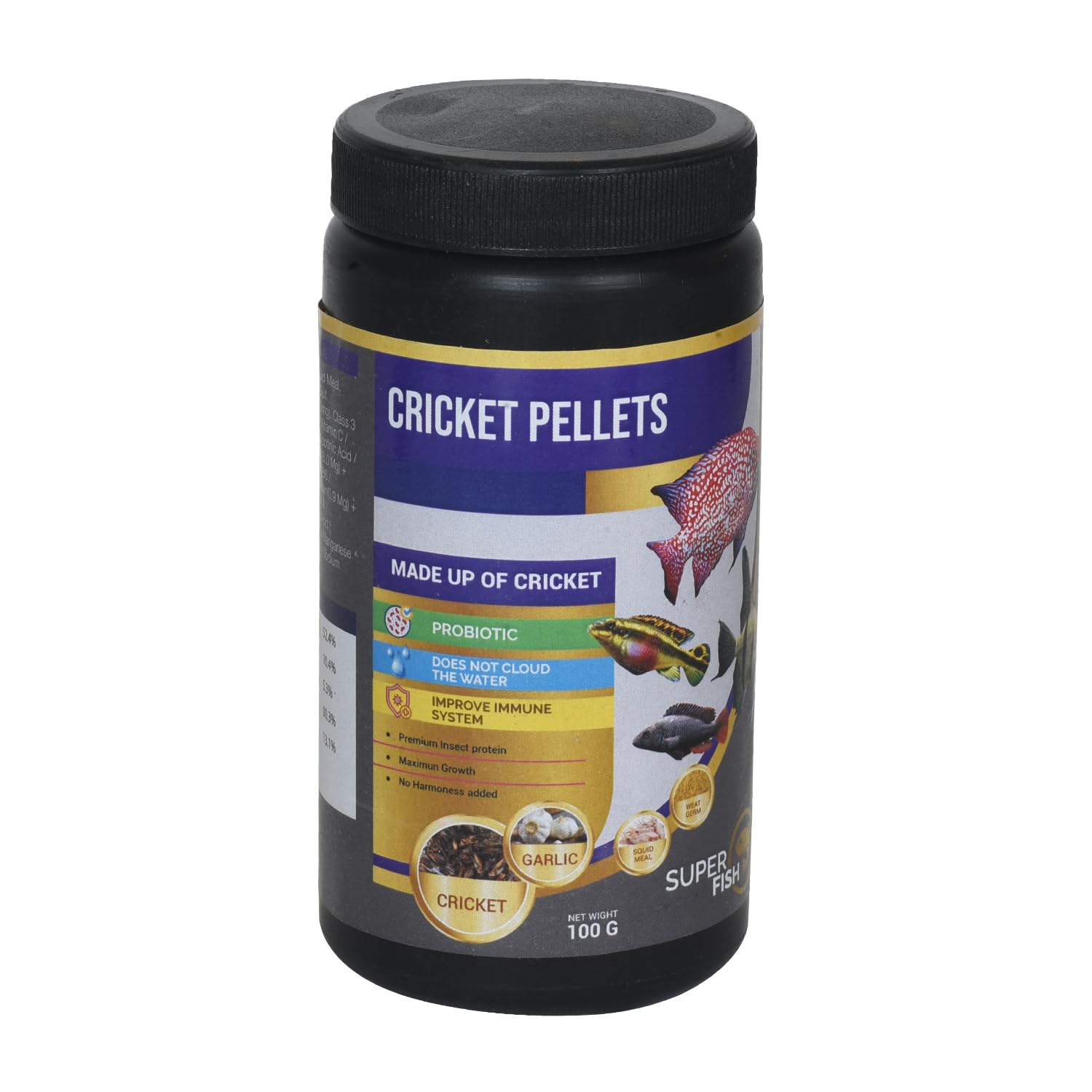 Super Fish Cricket Pellets 100 g, Contains Cricket Pellets Powder,BSF Larvae Protein, Squid Meal, Carrot, and stinging Nettle. (B0CCF9J1D3) Amazon Price History, Amazon Price Tracker