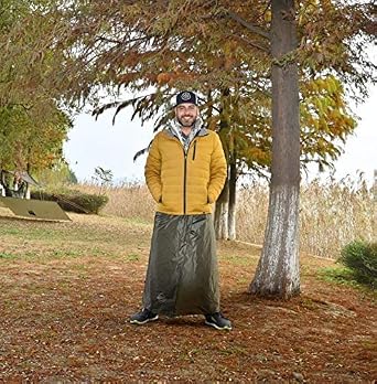 onewind Rain Skirt, Half Poncho Waterproof Ultralight Nylon Rain Kilt Windproof Rainwear Liner for Riding Camping Hiking