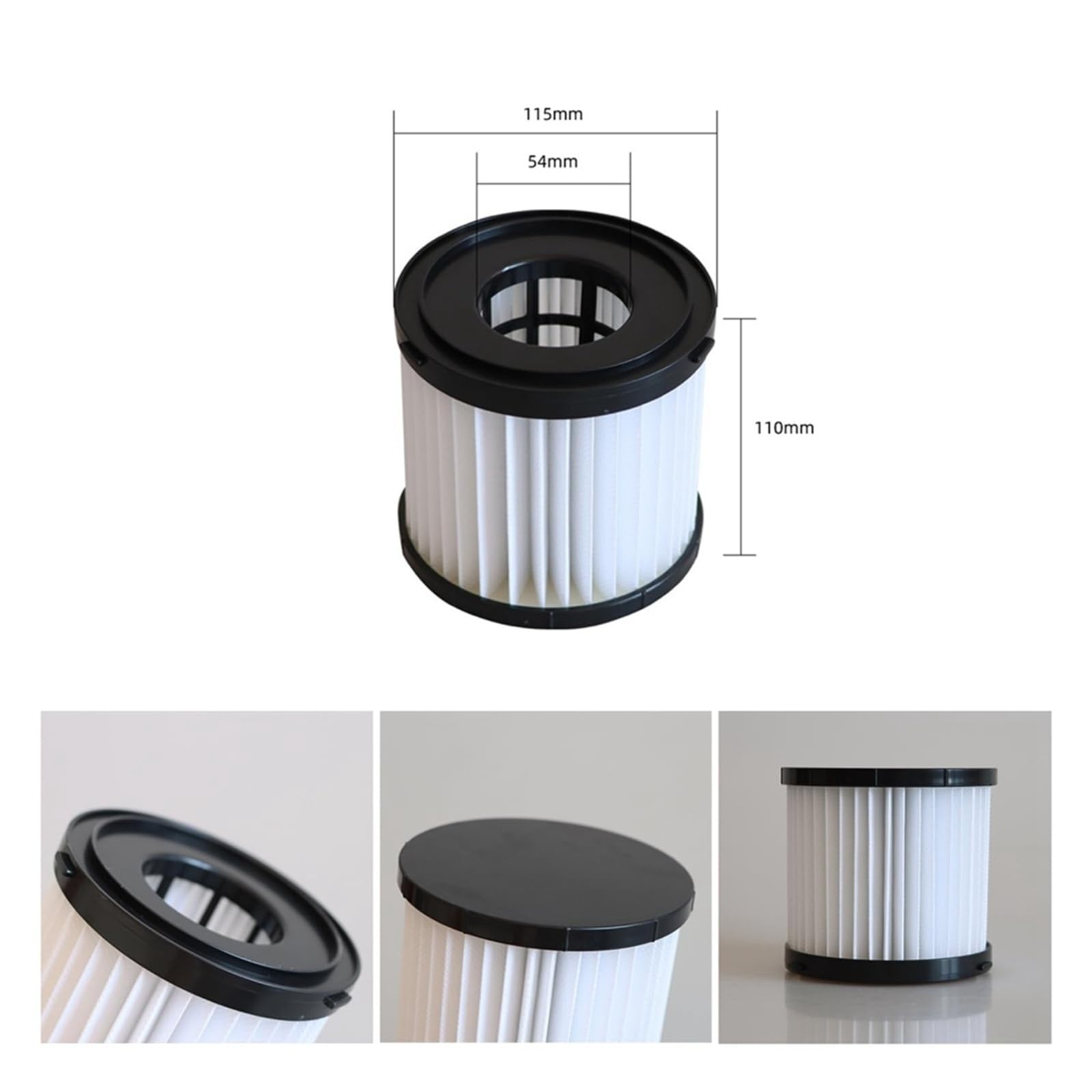 HOT 2 sztuki zmywalnych filtrów HEPA, wymiennych, kompatybilnych z odkurzaczami Compatible with Ryobi 18 V ONE+ do czyszczenia na mokro i sucho PCL733, PCL734, P3240