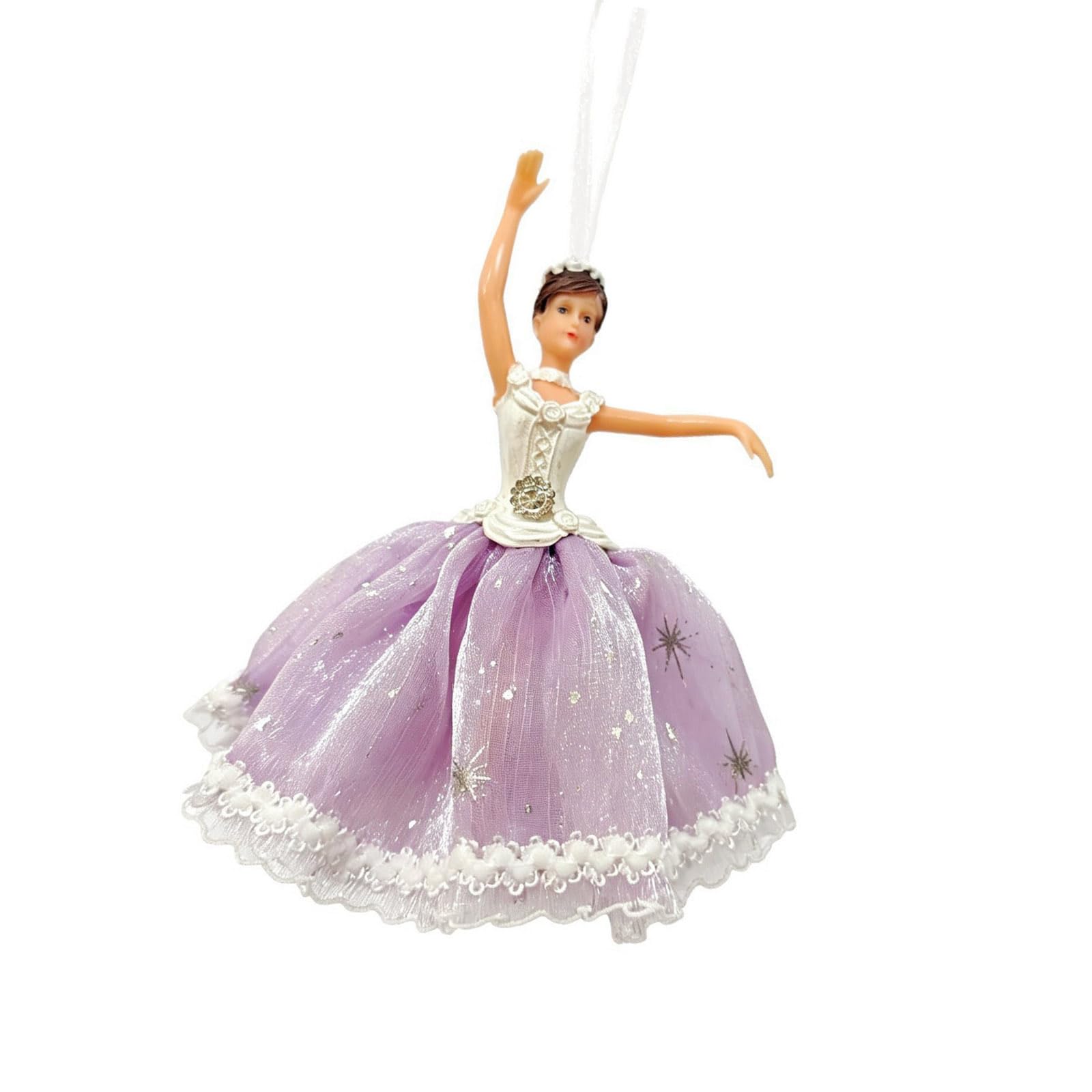 BELOWSYALER Enchanting Ballet Dancer Hangings Decor with Elegant Tulle Ballet Themed Holiday Ornament for Christmas Celebrations Christmas Hangings Decor