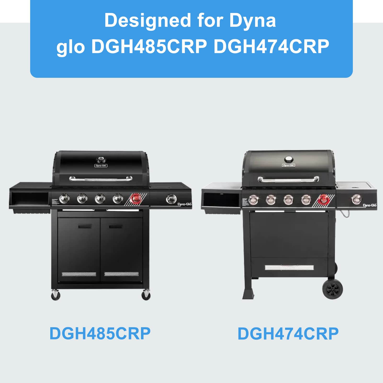 Amazon.com : Uniflasy Grill Replacement Parts Kit for Dyna glo DGH485CRP, DGH485CRP-D 4 Burner, DGH474CRP 5 Burner Gas Grills Porcelain Enameled Heat  Plate Shield and Grill Burner Replacement Parts, 4 Pack : Home