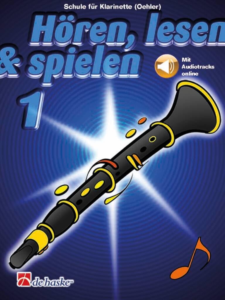 Hören, lesen & spielen - Die Klarinettenschule, Band 1 und Band 2 - mit Online Audio -von Jaap Kastelein -für Oehler-Klarinetten ISBN: 9789043162333 9789043162289 + Soundman Daumenschoner (Starterset)
