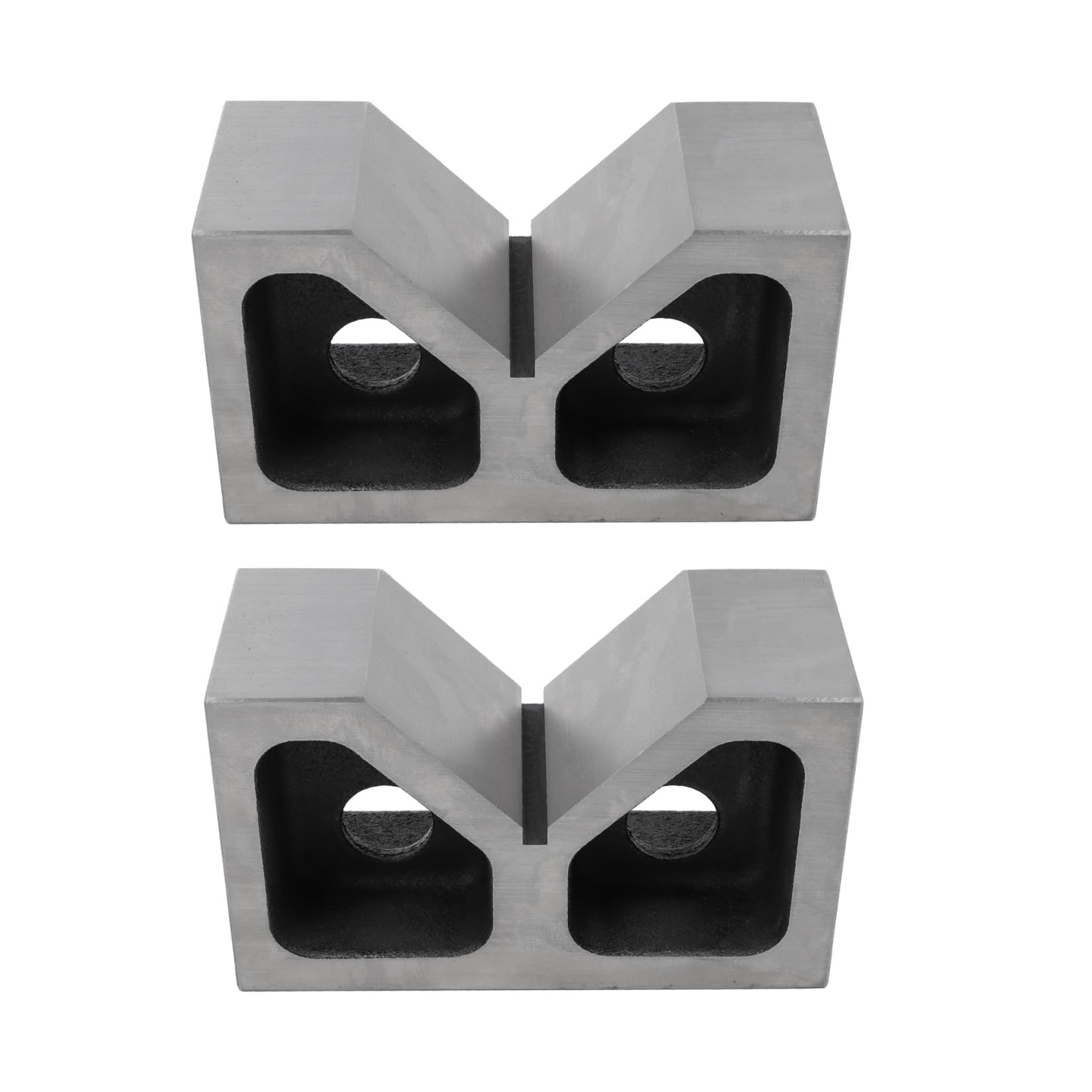 SOHNVWTGD 6-Inch Cast Iron V-s, 3-1/2 X 2-1/2 Inch Matched Pair Accuracy Ground to 0.0001" for Machining, Inspection and Toolmaking
