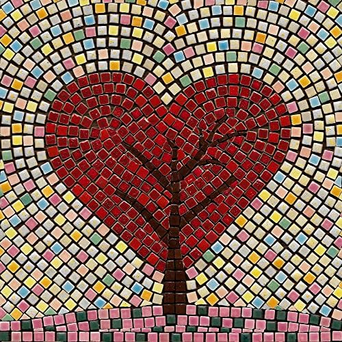 Get Creative with Our Adult Mosaic Hobby Kit, A 7-inch (20cm) Square Shape Love