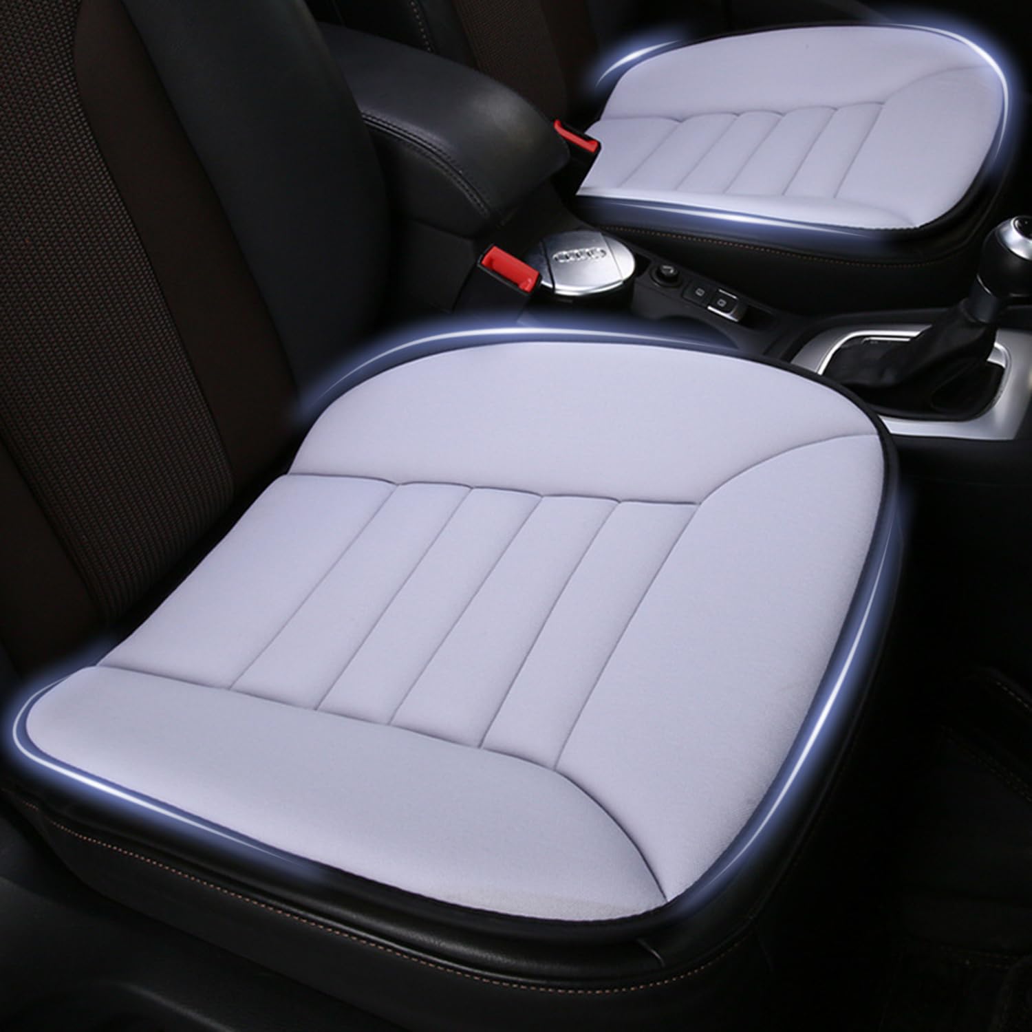 2 poduszki na siedzenia samochodowe Suzuki Jimny Swift Grand Vitara Ignis Kizashi, poduszka samochodowa dla kierowcy, pianka z pamięcią kształtu, poduszka do siedzenia, C-szara