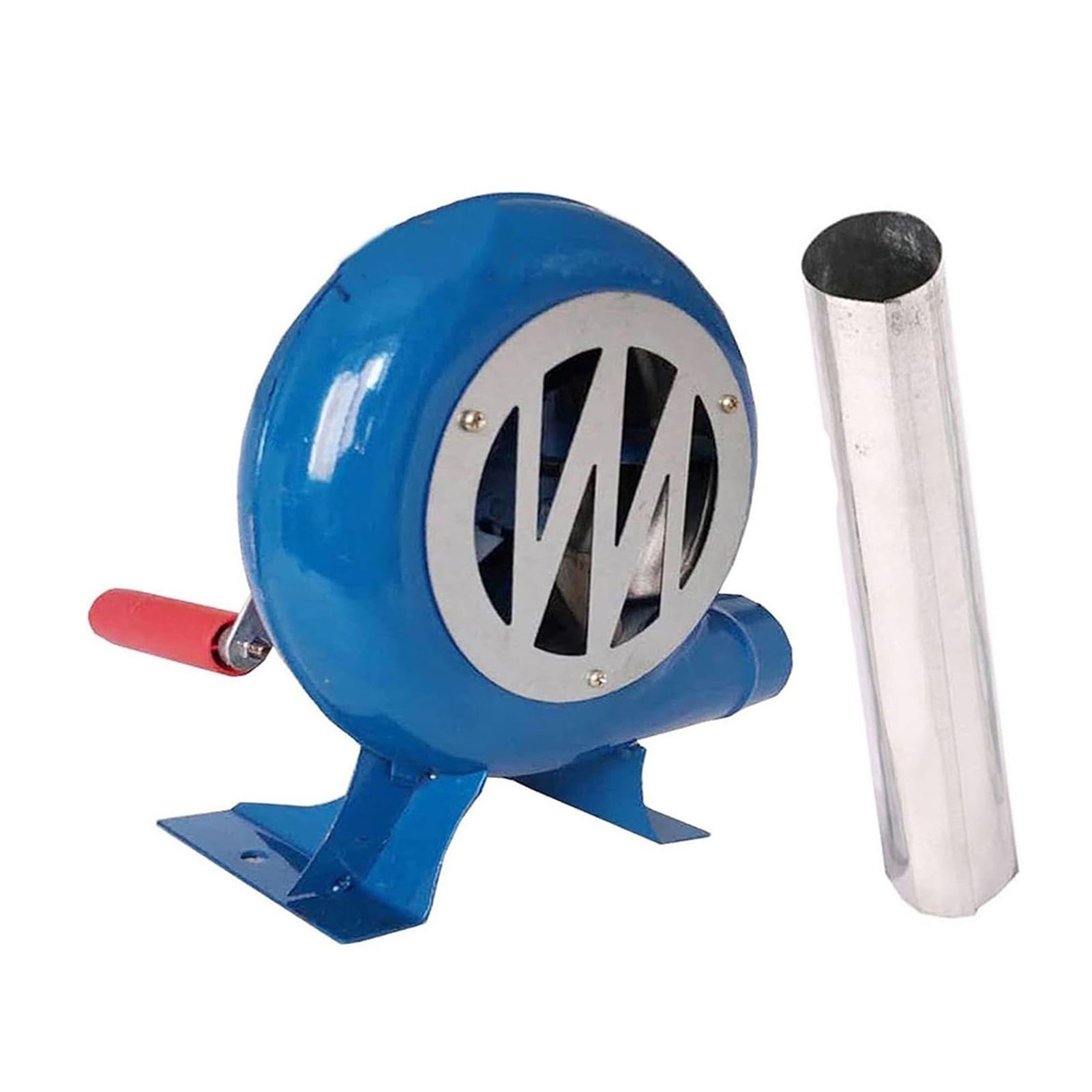 Iron Gear ręczna dmuchawa do grilla – wentylator do popcornu firmy Iron Gear, z rozpalnikiem do grilla kanałowego i regulatorem płomienia, do kominków/wędrówek na świeżym powietrzu (350 W)