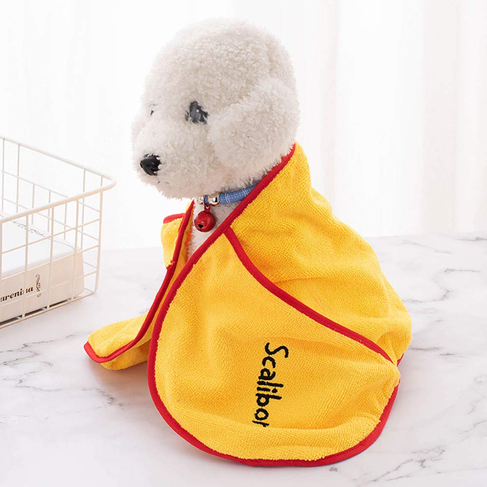 Rapide Séchage Serviette de Bain, Serviette pour Chien Peignoir pour Animaux Chien Chat Serviette Chien Robe de Chambre