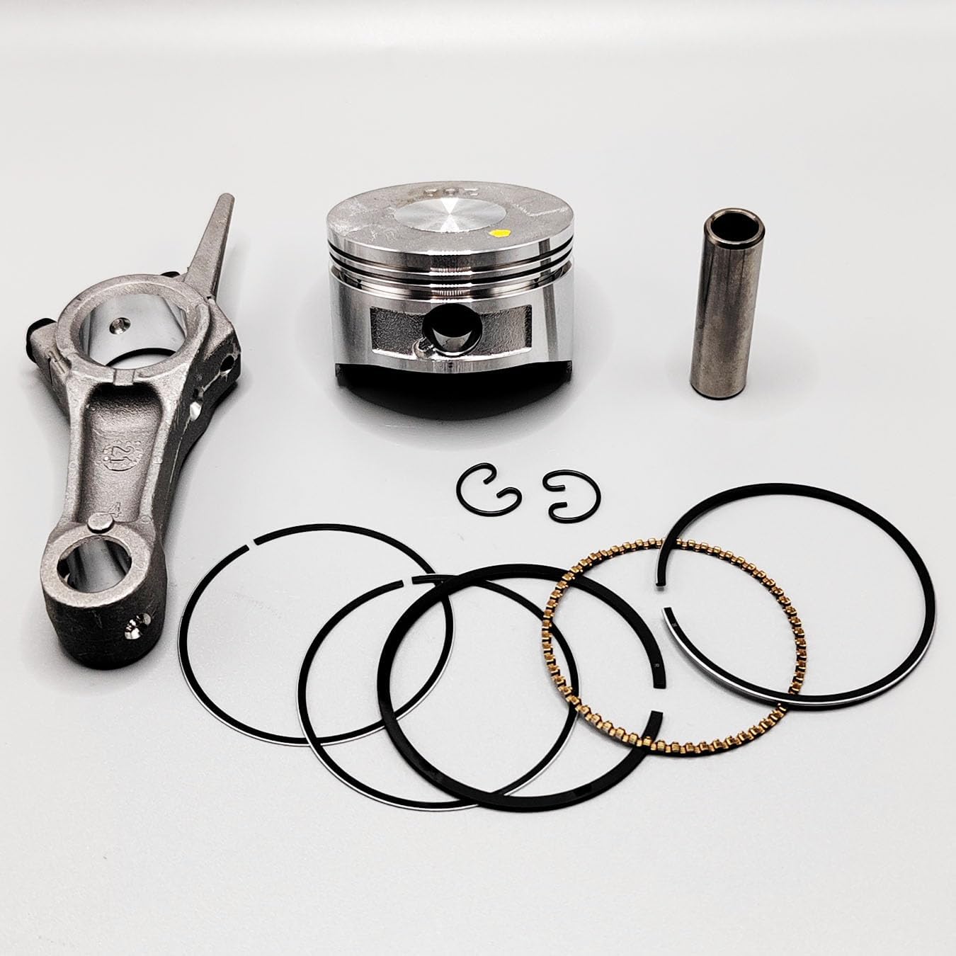 GX100 56mm Pston and Connecting Rod Set for Honda GX100 98cc 2.8HP Engine Replace 13101-Z0D-000 13010-Z0D-003 13200-ZOD-000