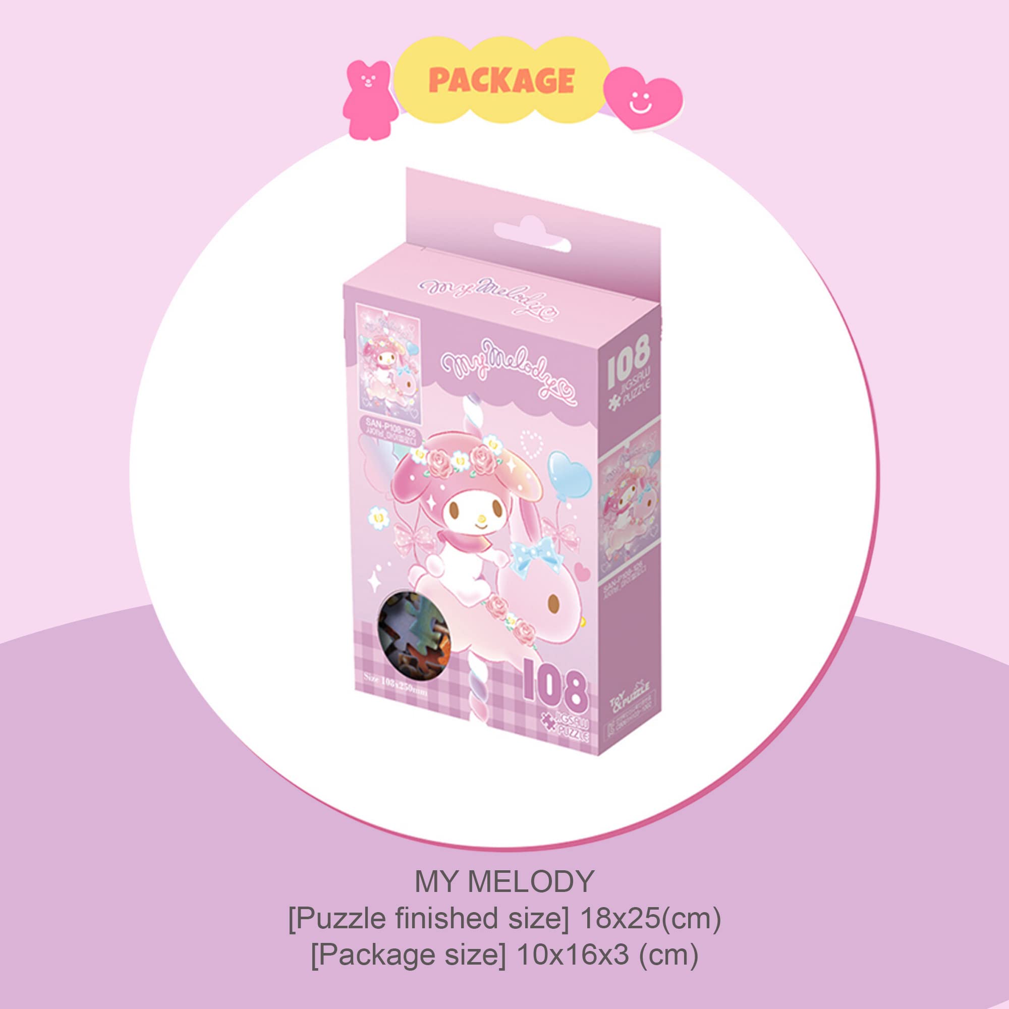 ☆Melody☆ Amazon.com: My Melody Shining Jigsaw Puzzle 108pcs - Games for