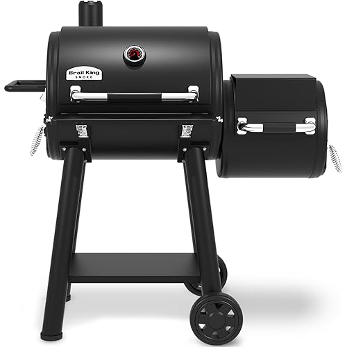 Broil King 955050 Regal Charcoal Offset 400 Smoker and Grill, Black