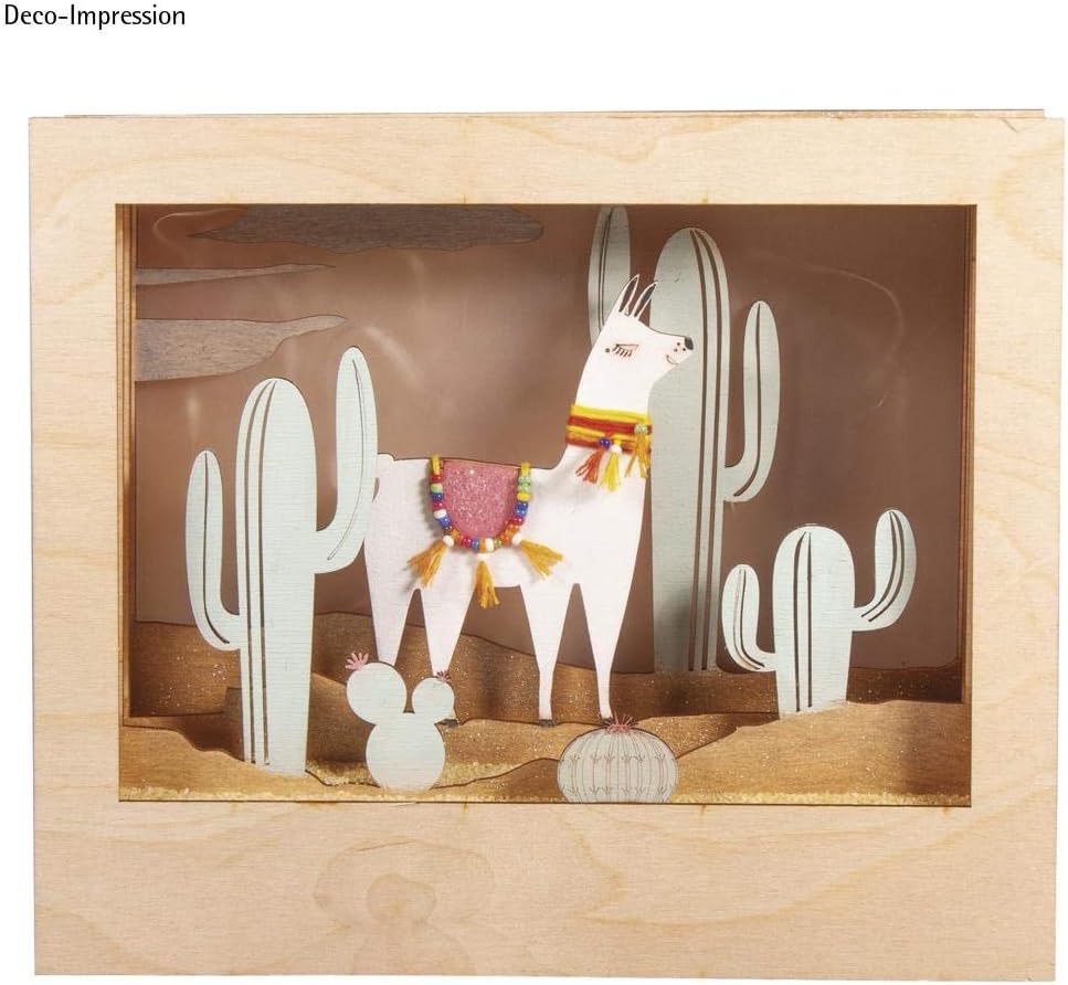 Rayher Diorama, Wood, Natural, 24x20x6.9 cm
