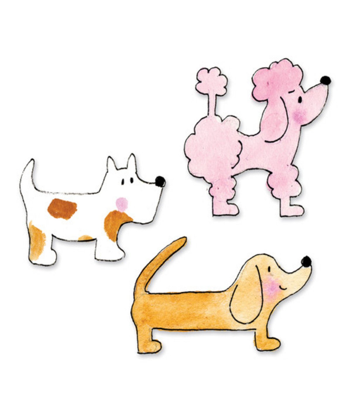 Matrice de découpe Sizzix Petit chien pour machine de scrapbooking
