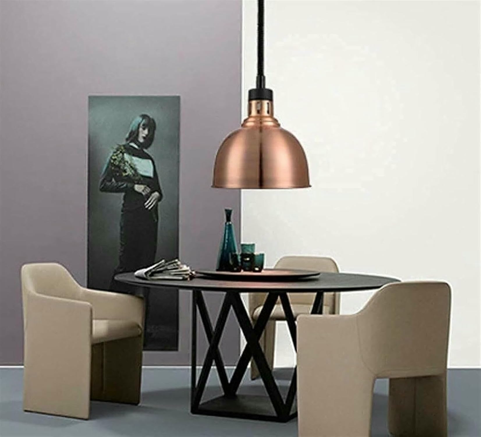 Lampada riscaldante per Alimenti 4 Pezzi, lampade riscaldanti Professionali, Attrezzatura per la conservazione degli Alimenti, scaldavivande con Lampadina, Lampada Isolante per Alimenti~/