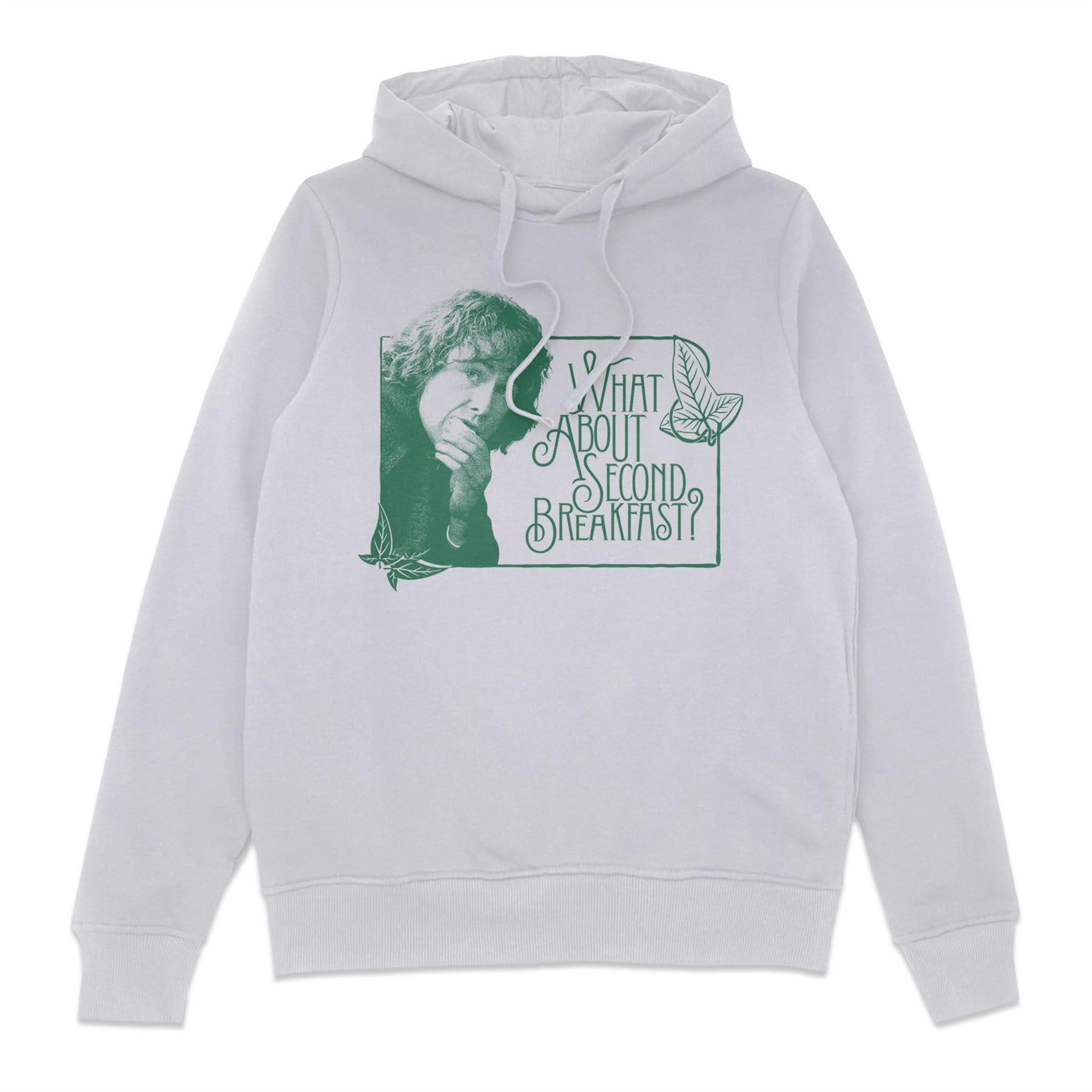 Zavvi Unisex White Official Lord Of The Rings Adults Hoodie - Second Breakfast - M