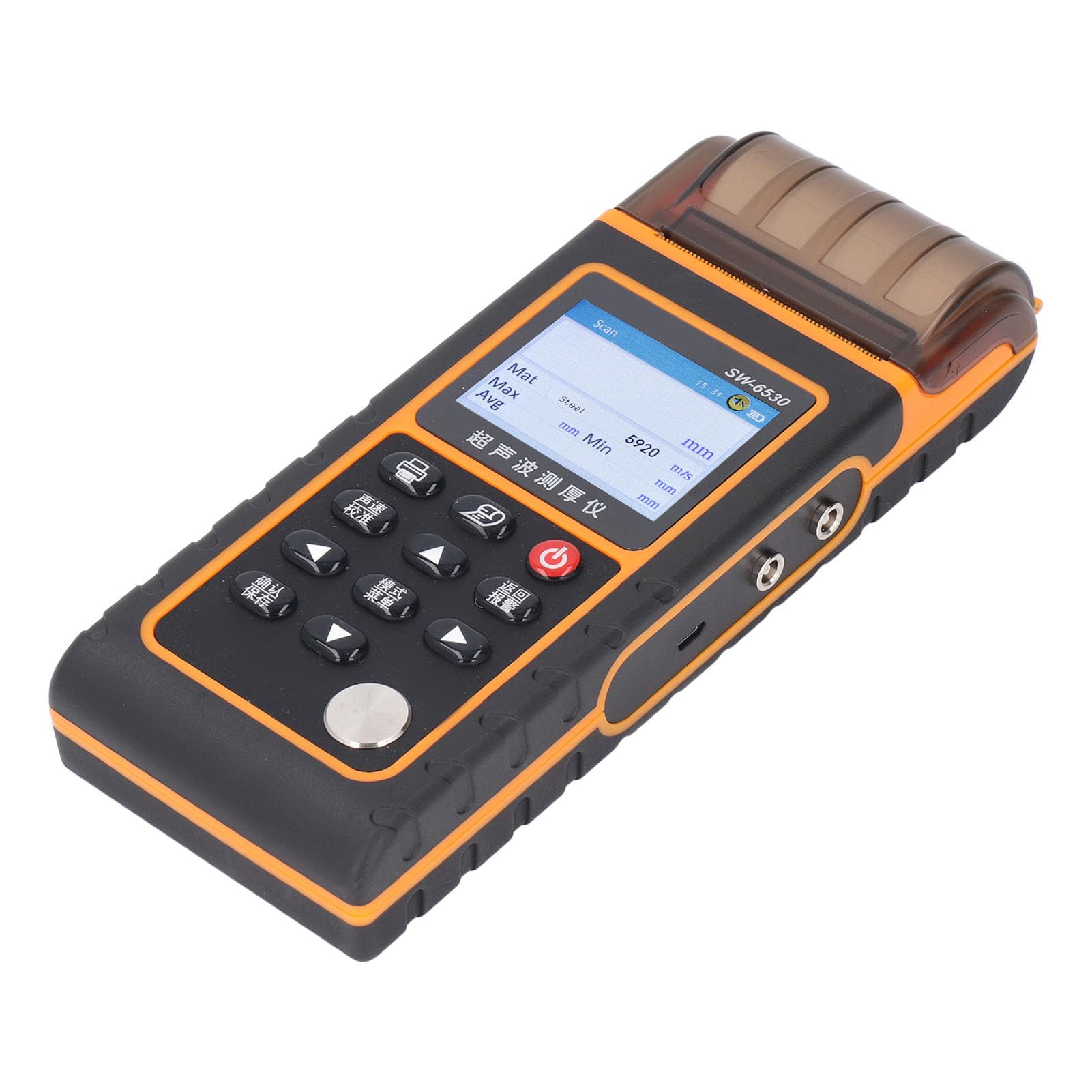 FTVOGUE Medidor de Espesor Ultrasónico Medidor Portátil con Función de Impresión para Metal Plástico Vidrio 0.039 a 11 Pulgadas Rango de Medición Calibración Incluida Herramienta de Fabricación