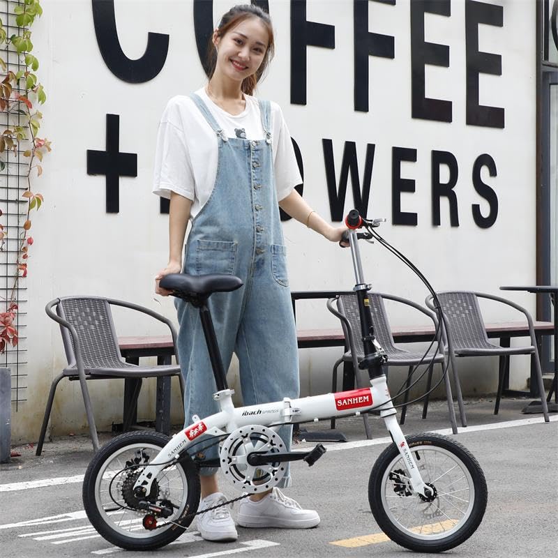 Amazon | Deerou折りたたみ自転車 16インチ 自転車 コンパクト