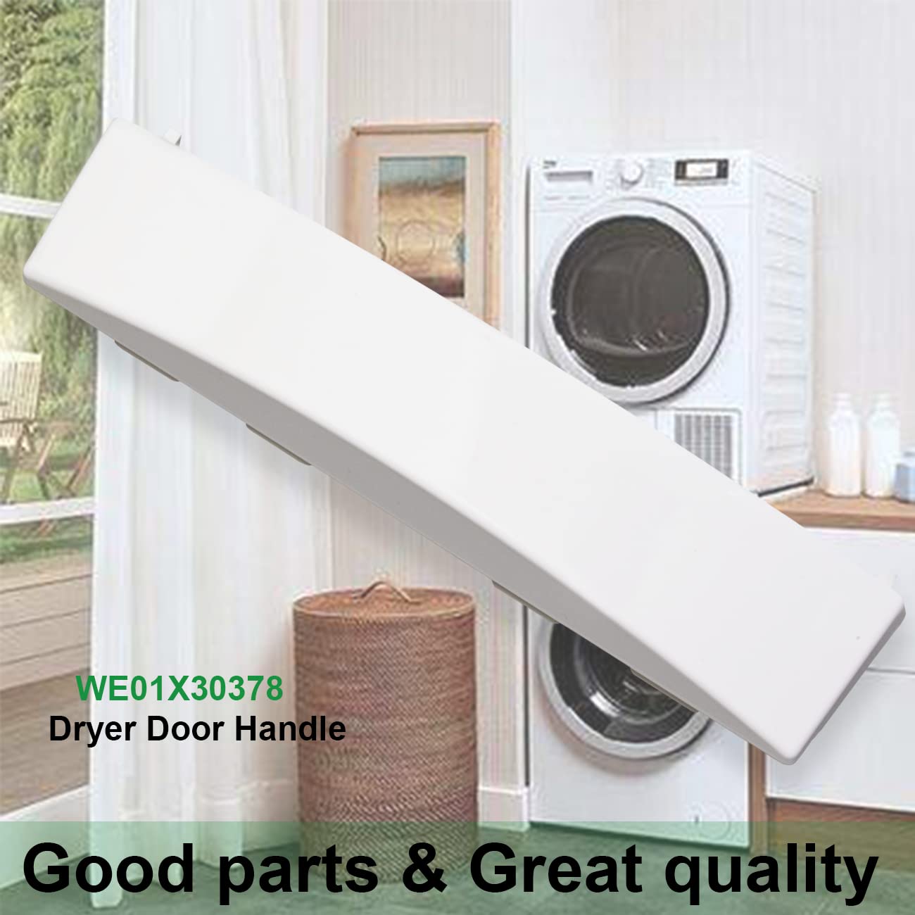 Amazon.com: WE01X30378 Dryer Door Handle Replacement - Compatible