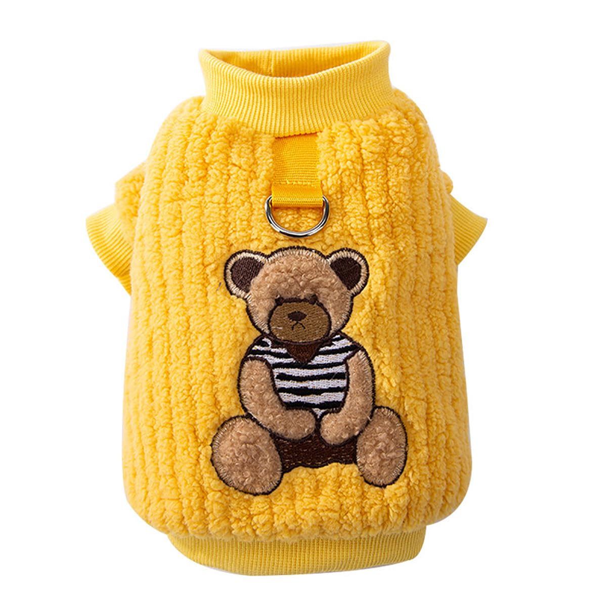 Dog Sweater for Small Dogs Cute Bear Pattern Dog Clothes Winter Lightweight Warm Puppy Coat Chihuahua Yorkie Holiday Birthday Outfits Halloween