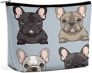 French Bulldog Toiletry Bag Portable Large Ca...