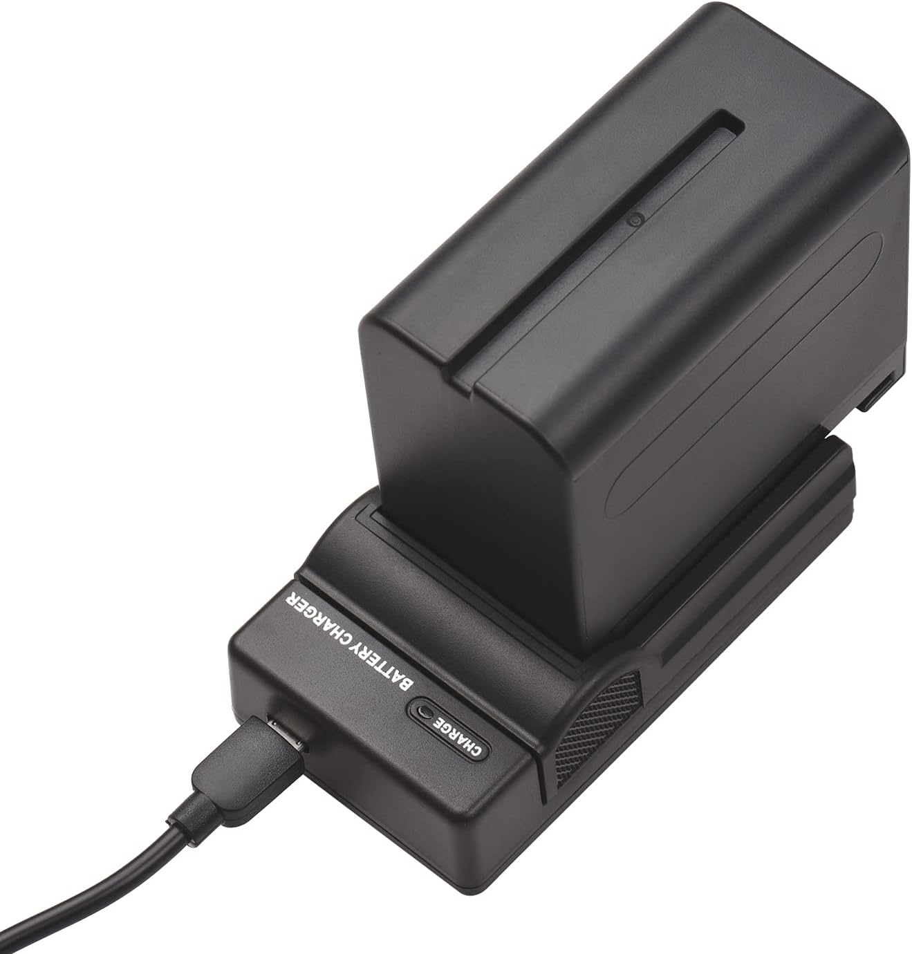 Andoer NP-F960/NP-F970 Camera Battery and Charger Kit 1PC 7.2V 7800mAh Large Rechargeable Battery with USB Cable Replacement for SONY NP-F550 F570 F750 F770 F960 F970