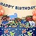 162 Pcs Dinosaur Tableware Set (Serves 20) - Dinosaur Birthday Party Supplies Set for Boys Including Birthday Banner, Plates, Cups, Napkins, Tablecloth, and More Dino T-Rex Party Ideas Decoration