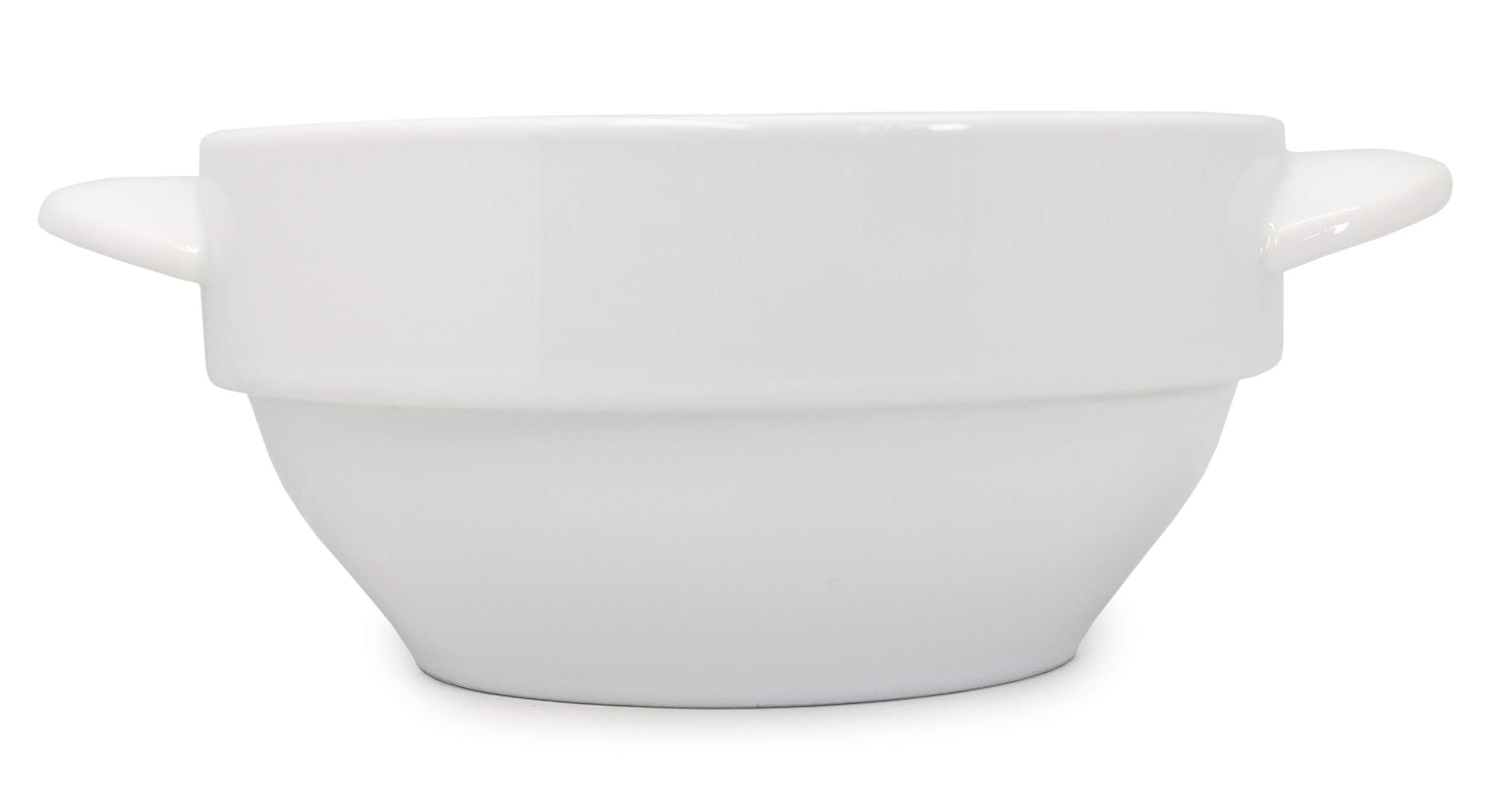Nerthus FIH 554 Cuenco de porcelana para sopa con asas, ideal para cereales blancos para avena, cuencos de cerámica para fideos, cuencos de porcelana para cocina, apto para lavavajillas y microondas