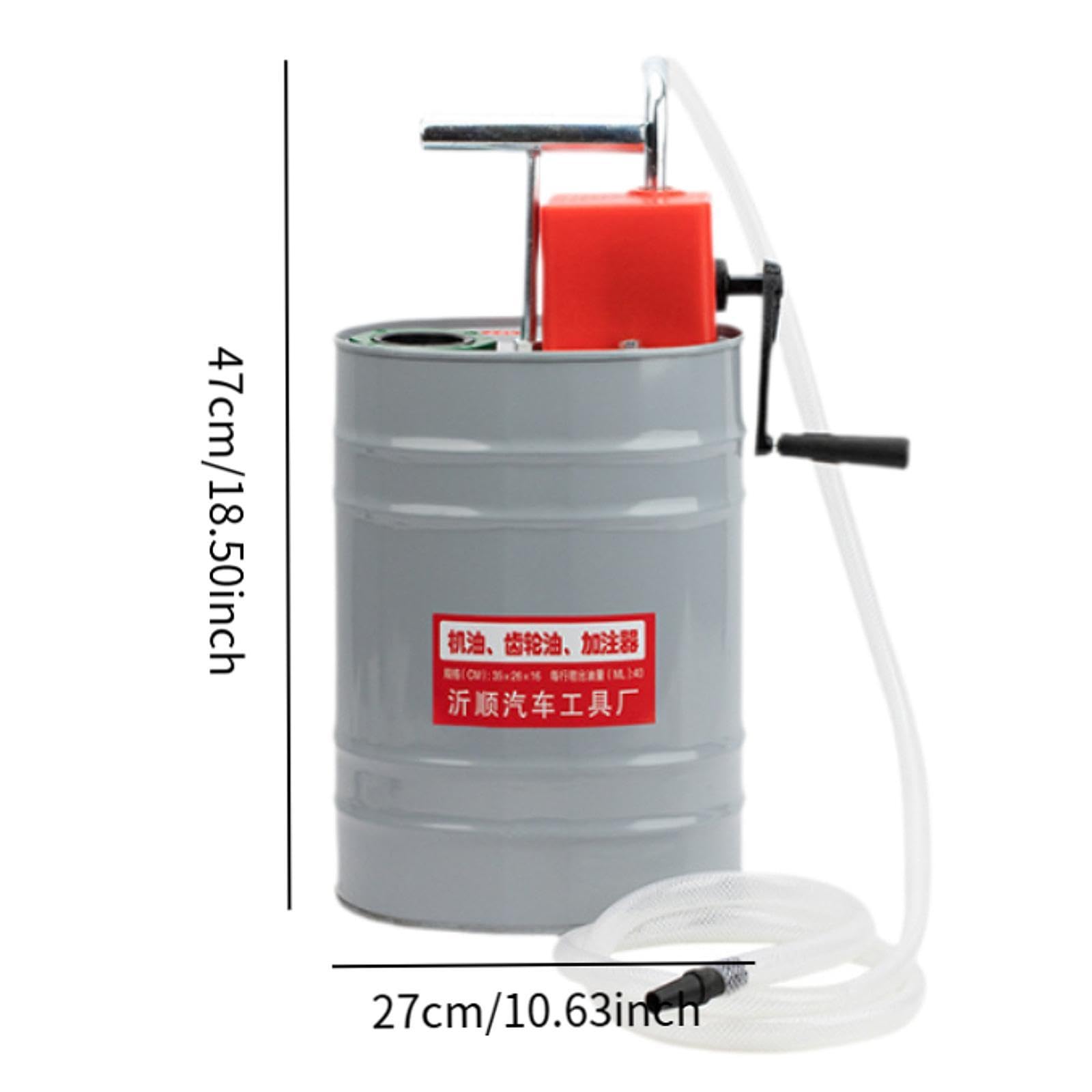 Sistema manual de llenado de aceite de manivela 10L para uso automotriz, A