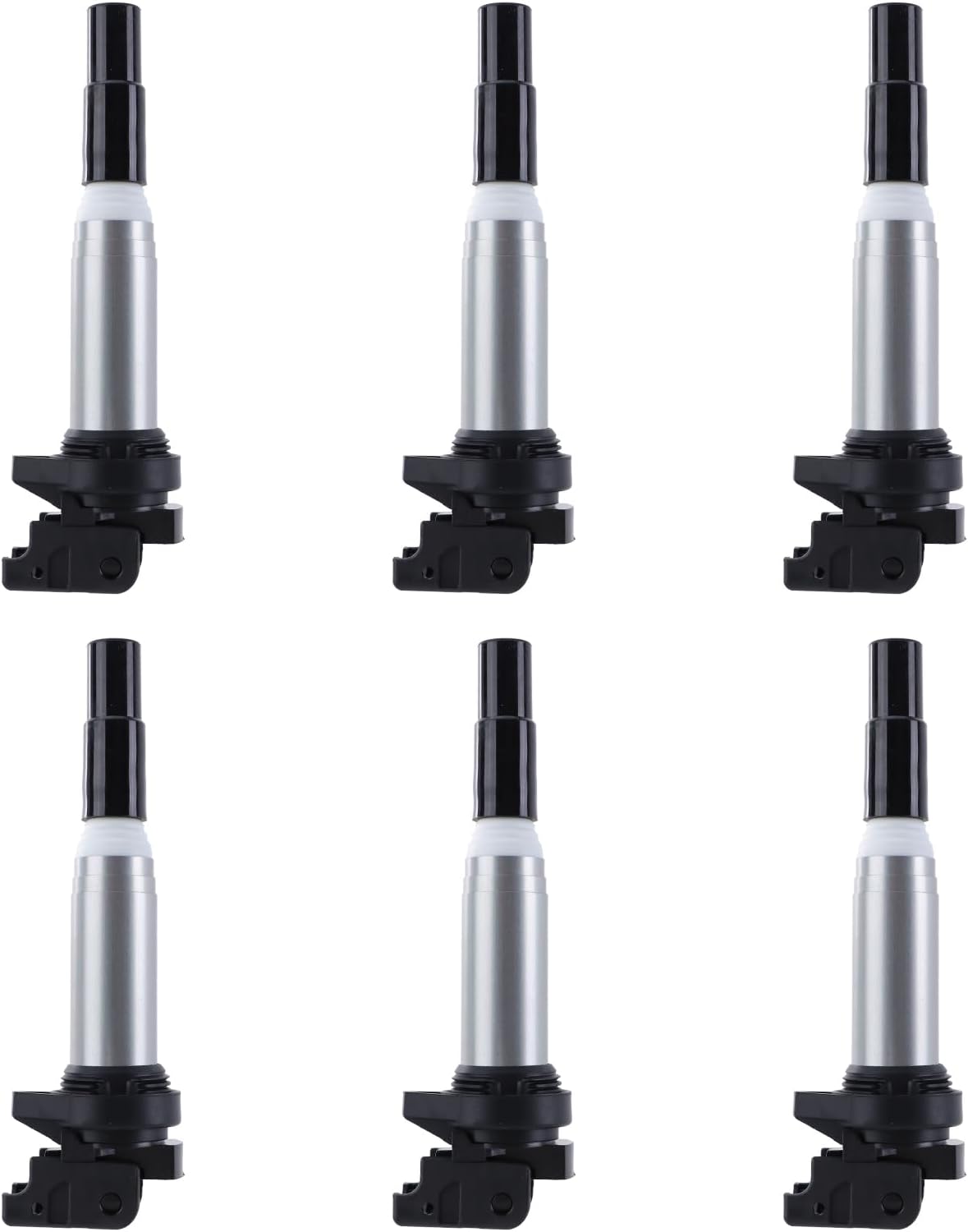 UF667 Ignition Coil Set of 6 Compatible with BMW X5 X3 X1 328i 335i 335is 335xi 528i 530i 128i 135i 525i 525xi Replacement for C1638 C694 12137571643 12137551049(6pack)
