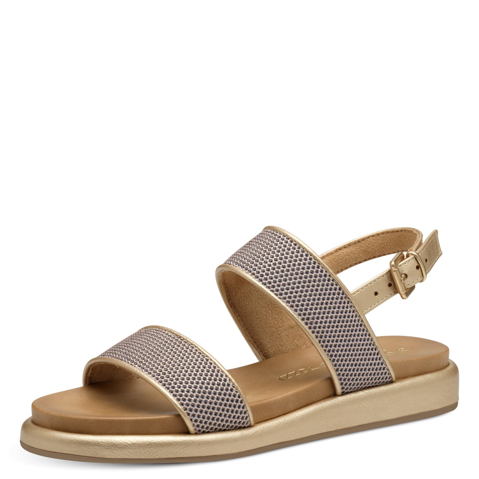 MARCO TOZZI Women's 2-28425-44 Metallic Sandals, 39 EU, metallic, 7 UK