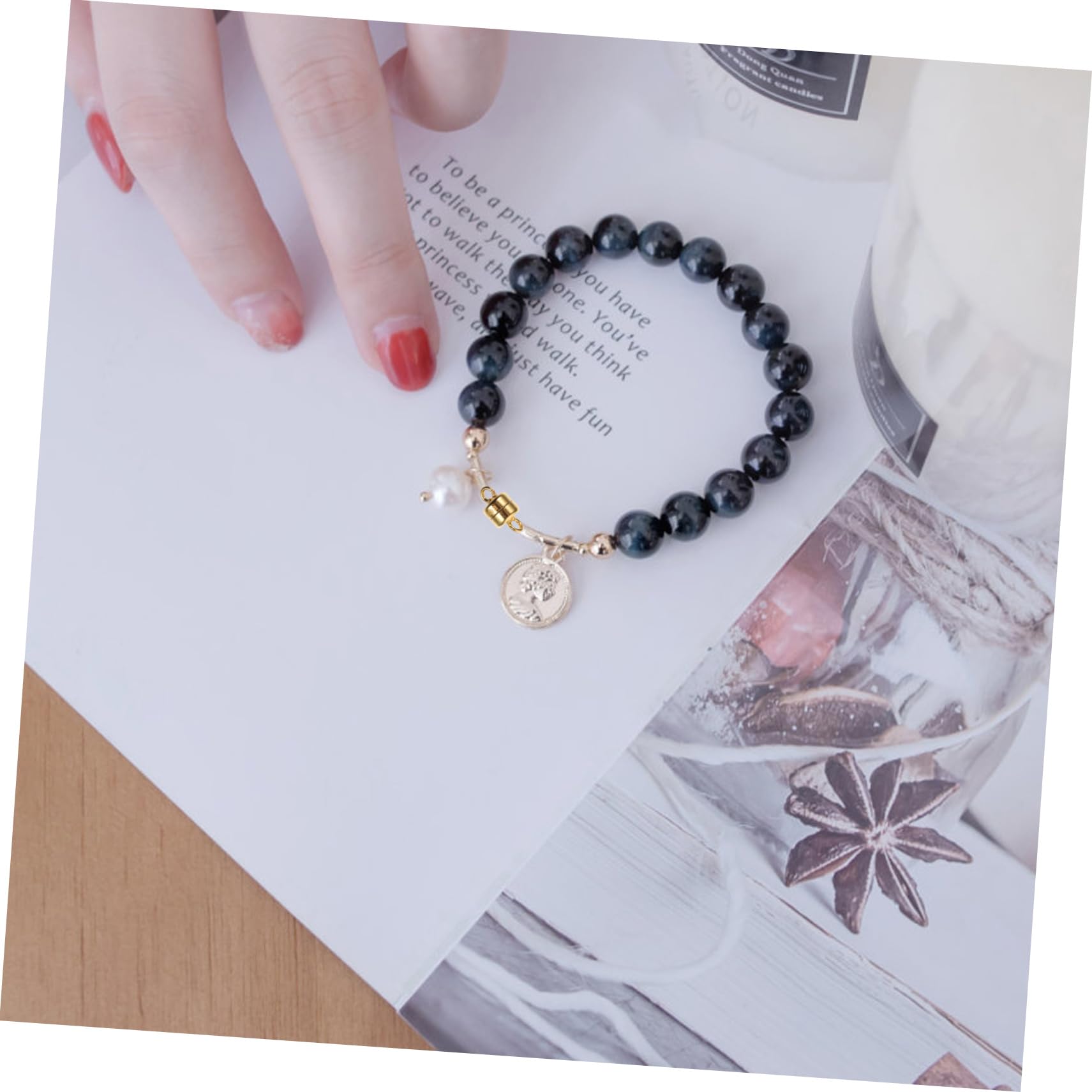Lurrose 5stücke Magnetverschluss Für Armbänder Schmuckverschluss Mit Magnetischem Design Installieren Und Langlebig Für Kreative Schmuckherstellung Silber-goldene Farbe