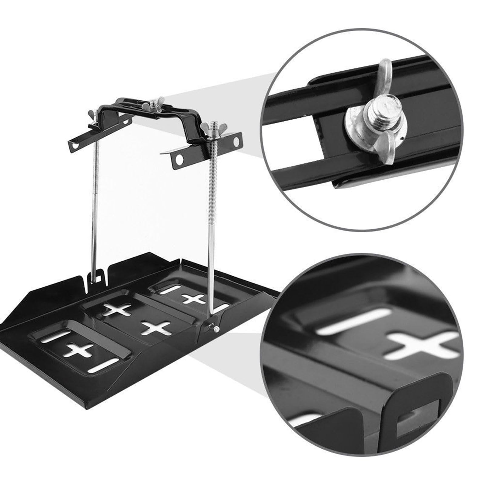 Morsetto per Batteria per Veicoli Extra Large, Cinturino in Metallo Regolabile, Installazione Semplice per Un ' Alimentazione automobilistica Stabile e, Potente Proprietario della Batteria