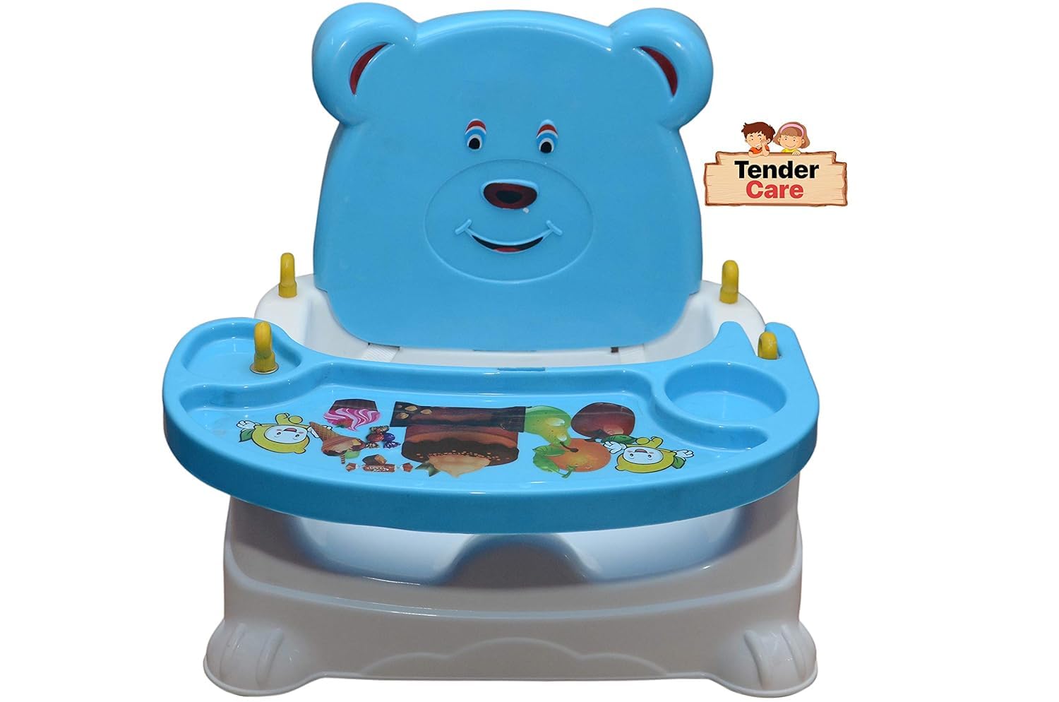 PamPam 6-in-1 Baby Booster Chair, Multi-Functional High Chair, Feeding Seat, Bath Seat, Car Seat, Blue 2