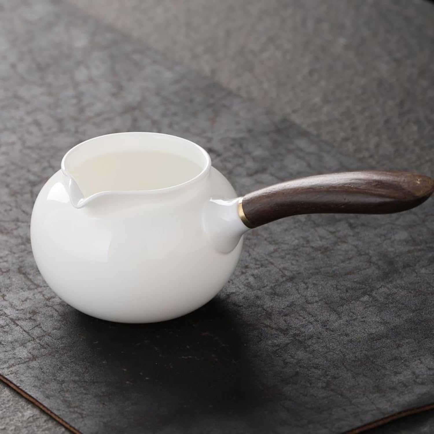 Mutton-fat Jade White Porcelain Fairness Cup, 245ml 8.5oz, Household Kung Fu Tea Set Chinese Style Tea Pitcher