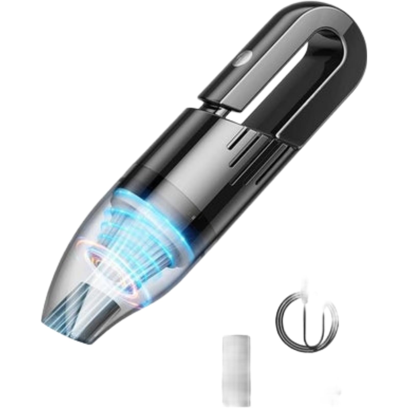 HALAMODO Handheld Vacuums, Portable Mini Cordless Car Vacuum Cleaner, 6500Pa 120W Powerful Suction, Fast Charging Rechargeable Wet Dry Hand Vacuum Cleaner Cordless for Home and Car Cleaning