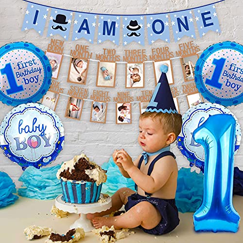Image of Party Propz 1st Birthday Decorations For Boys - Birthday Decorations For Baby Boy | First Bday Decors For Boy | Birthday Decoration Items 1 Year