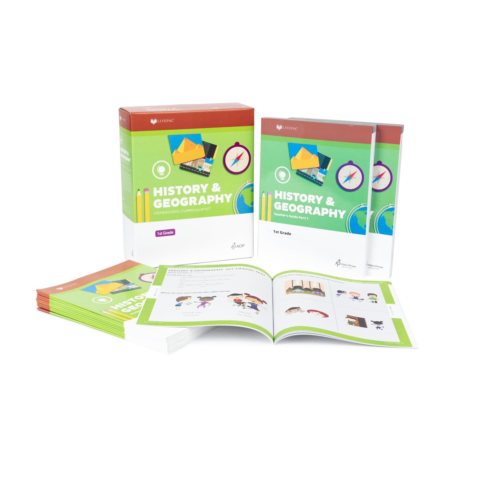 Lifepac History & Geography 1st Grade Complete Set