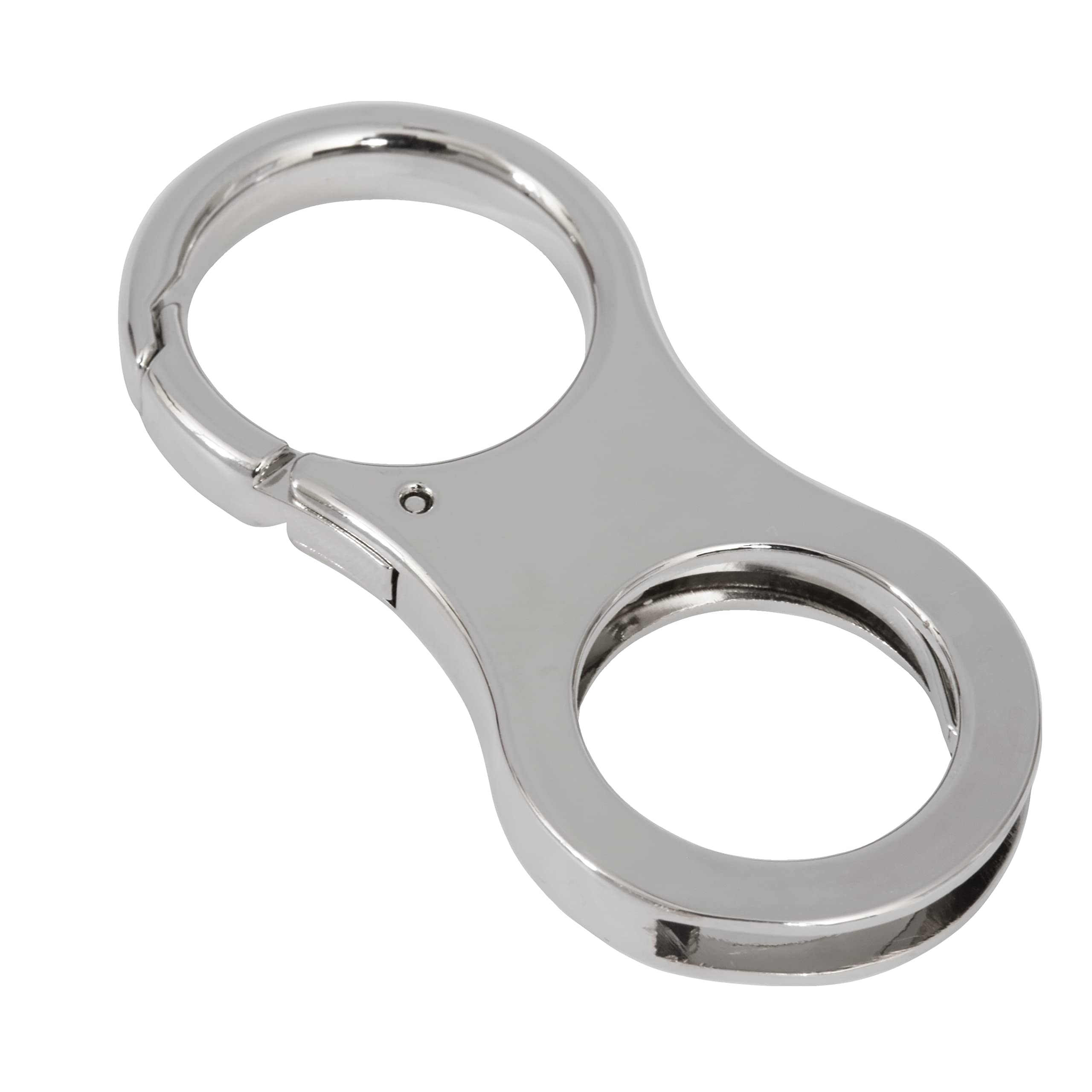 Harts Coin Clip Key Ring Trolley Token Metal Holder Keyring For New and Old £1 Coins, €1. With out trolley Tokens