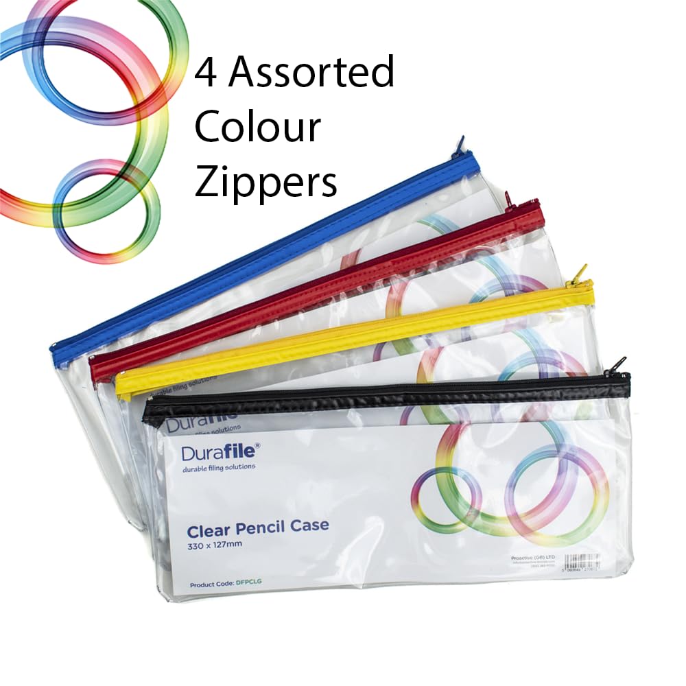 Durafile Clear Pencil case, Pack of 12 - Image 4