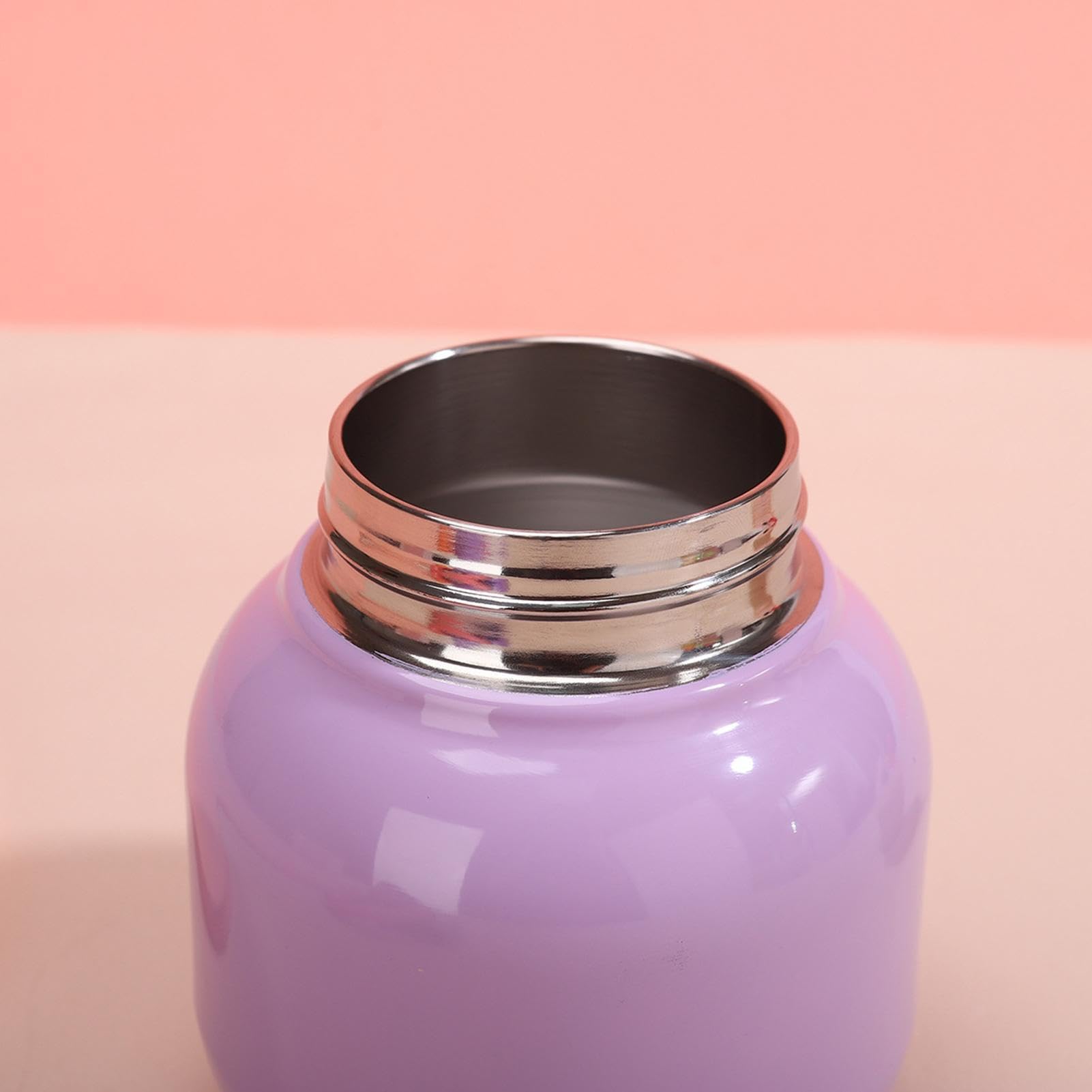 Borraccia in acciaio inox, 650 ml, a prova di perdite, con maniglia per il trasporto, borraccia termica in acciaio inox per escursioni, picnic, ragazze, adolescenti, bambini, scuola, campeggio
