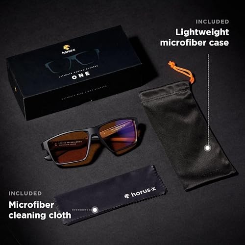 Miniatura 7 de Horus X • Gafas de luz azul para hombres y mujeres | Gafas de bloqueo de luz azul para pantalla antifatiga y migraña ocular | Gafas de juego V3