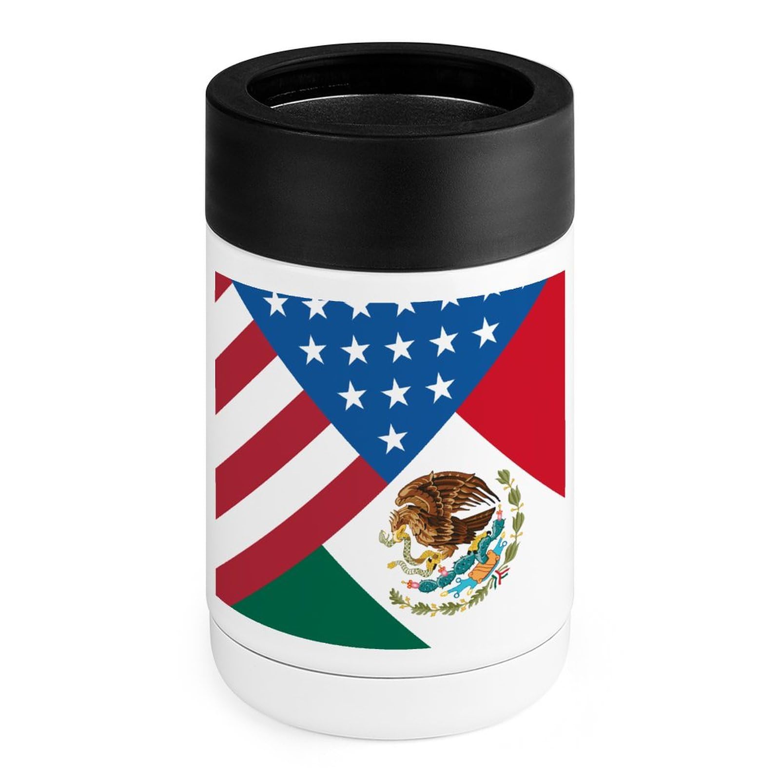 American Mexican Flag Funny Cooler Portable Insulated Can Or Bottle Coolers Instant Quick Drink Cooling Cup for Home Office