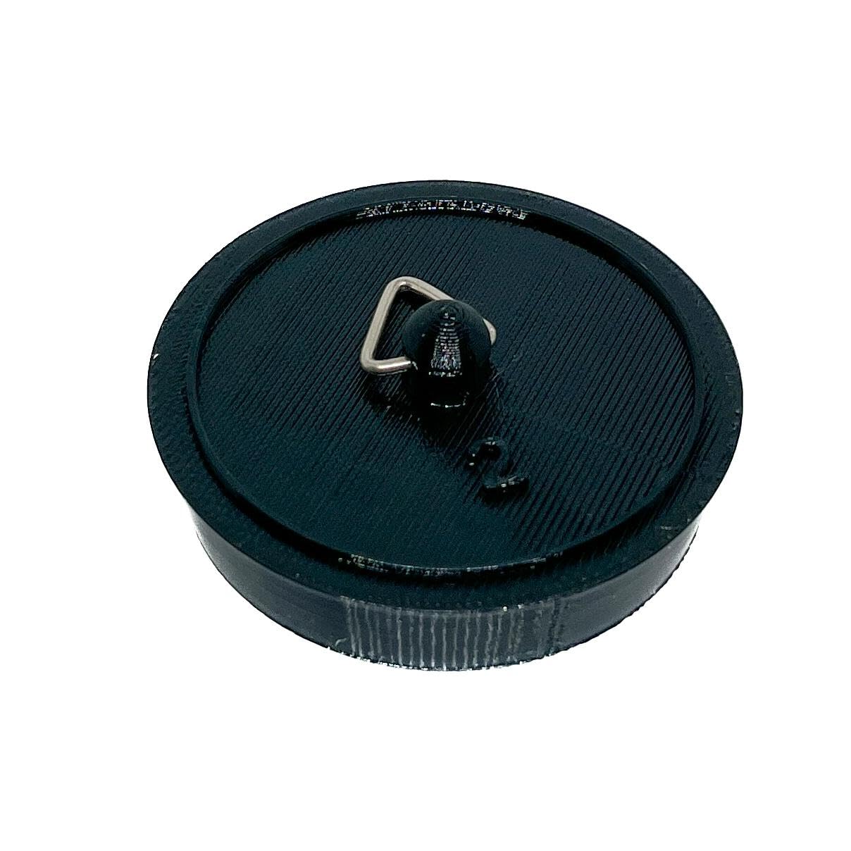 Sink Bath Plug Black Tapered Suits 48mm to 53mm Openings 2" - 51mm