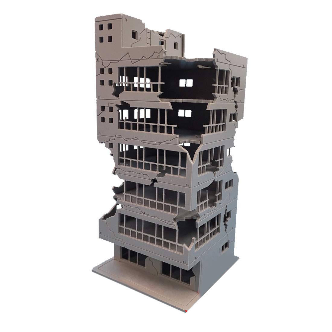 1:144 N Scale Building Kits - Battlefield Ruin Damaged Version B