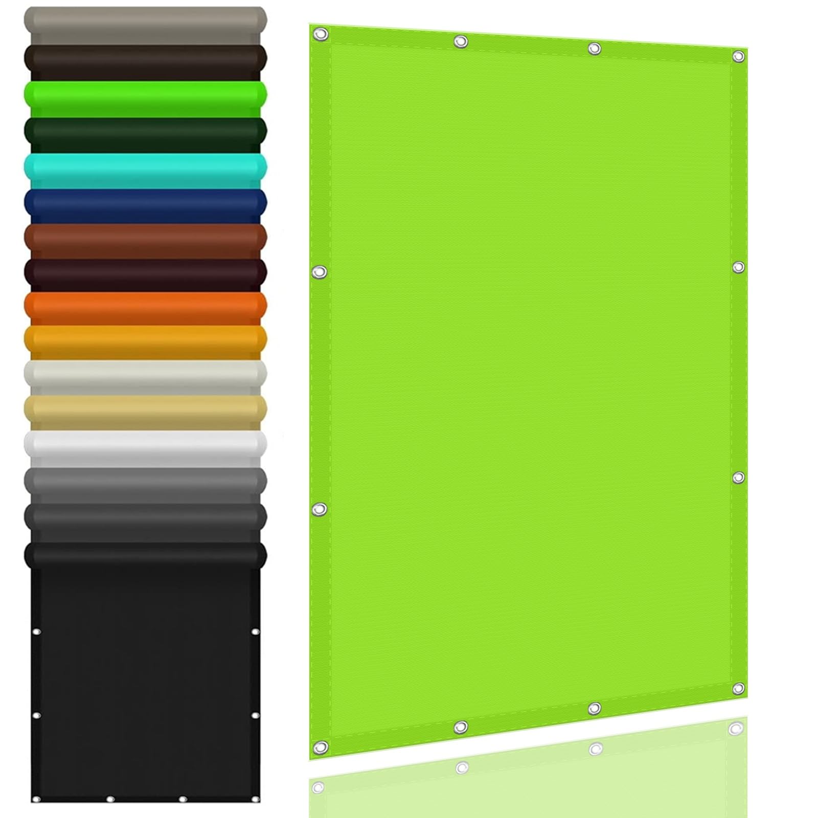 Voile d'ombrage pour pergola et patio, bâche solaire vert tendre pour fleurs