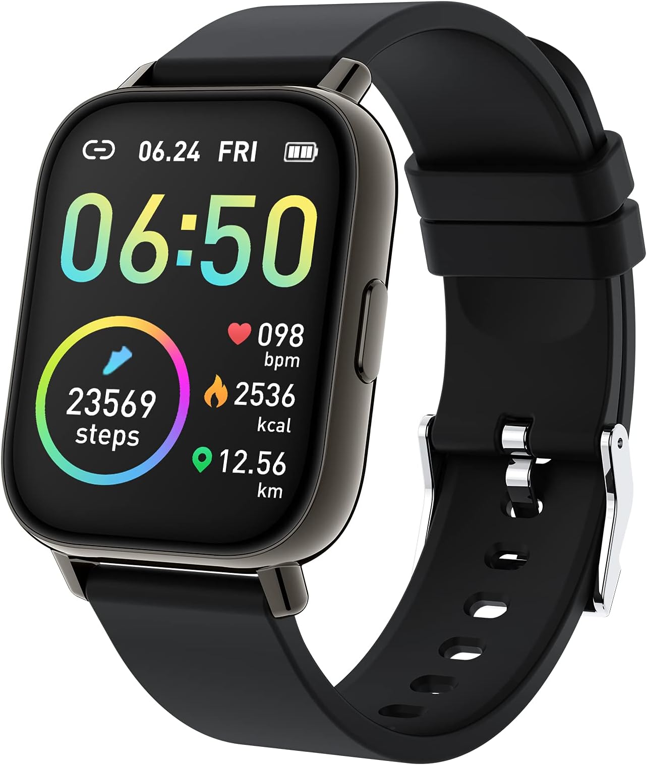 – Smart Watch, Fitness Tracker 1.69" Touch Screen Fitness Watch with Heart Rate Sleep Monitor, Step Counter for Men Women Activity Trackers IP68 Waterproof Smartwatch Sports for iOS Android