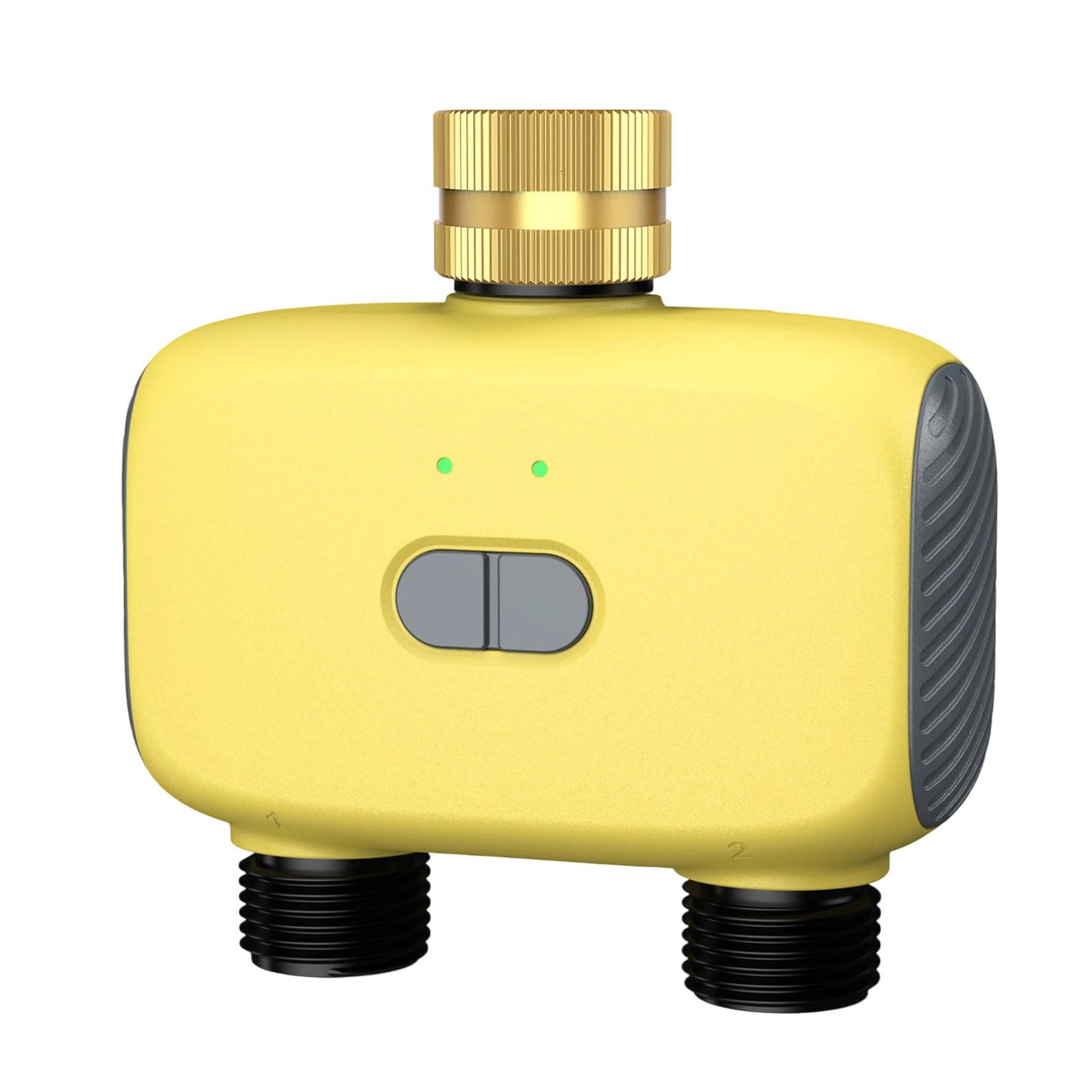 Automatic Watering Timer Weather Proof Construction for Efficient Garden Lawns Irrigation with Double Outlet App Control Double Outlet Irrigation Timer APP Control