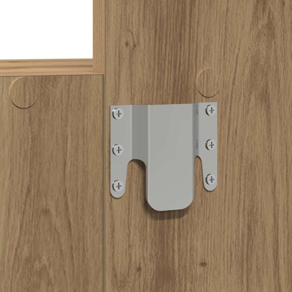 Tomostar Coiffeuse Murale avec Miroir, Table de Maquillage Suspendue avec Tiroir Table de Toilette Murale Marron 60 x 40 x 70 cm Bois d'ingénierie