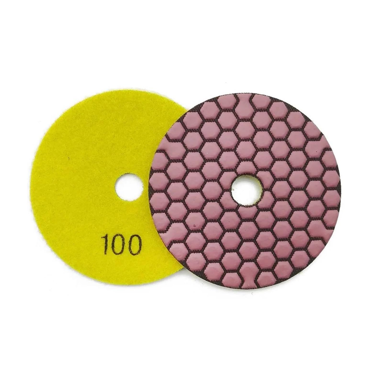 7 Uds. Almohadillas de pulido en seco flexibles de diamante de unión de resina de 4 pulgadas grano 100 for disco de lijado de cerámica de mármol de granito de 100mm