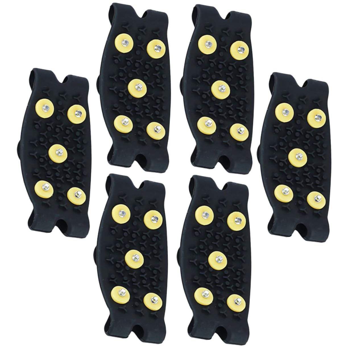 Beavorty Copriscarpe Antiscivolo Per Inverno Ramponcini in Tpe Con Punte Ghiaccio Per Escursioni Attività Outdoor Adatti Scarpe Leggeri